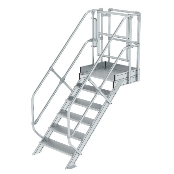 Treppen-Modul Aluminium geriffelt
