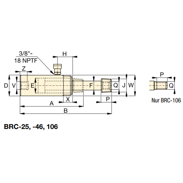 Enerpac Zugzylinder BRC/BRP